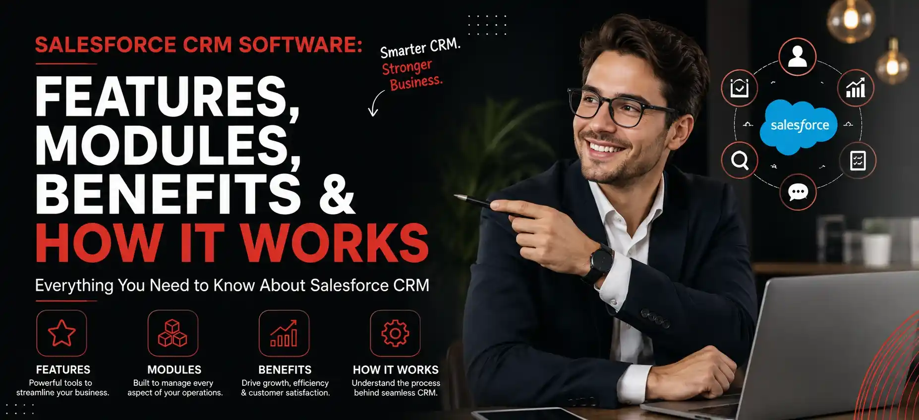 Salesforce CRM software features, modules, and benefits for businesses